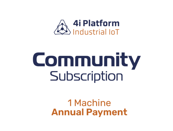 4i Platform: Explore our Community Subscription with affordable yearly fee for 1 machine